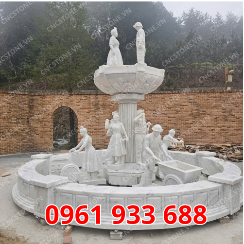 Dự Án Đài Phun Nước Bằng Đá Tại Quảng Trường Làng Đức Namhae